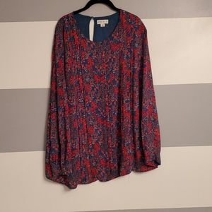 Floral Blouse Ava & Viv 2X